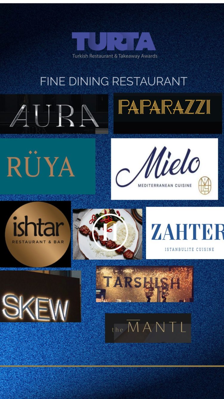 Her yıl düzenlenen Türk Restorantları ve Paket Servis Ödül Töreni 20023 finalistleri belli oldu - TURKISH RESTAURANT & TAKEAWAY AWARDS FINALISTS 2023